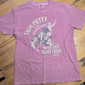 Comfort Colors Dark Pink Tom Petty Tour T-Shirt